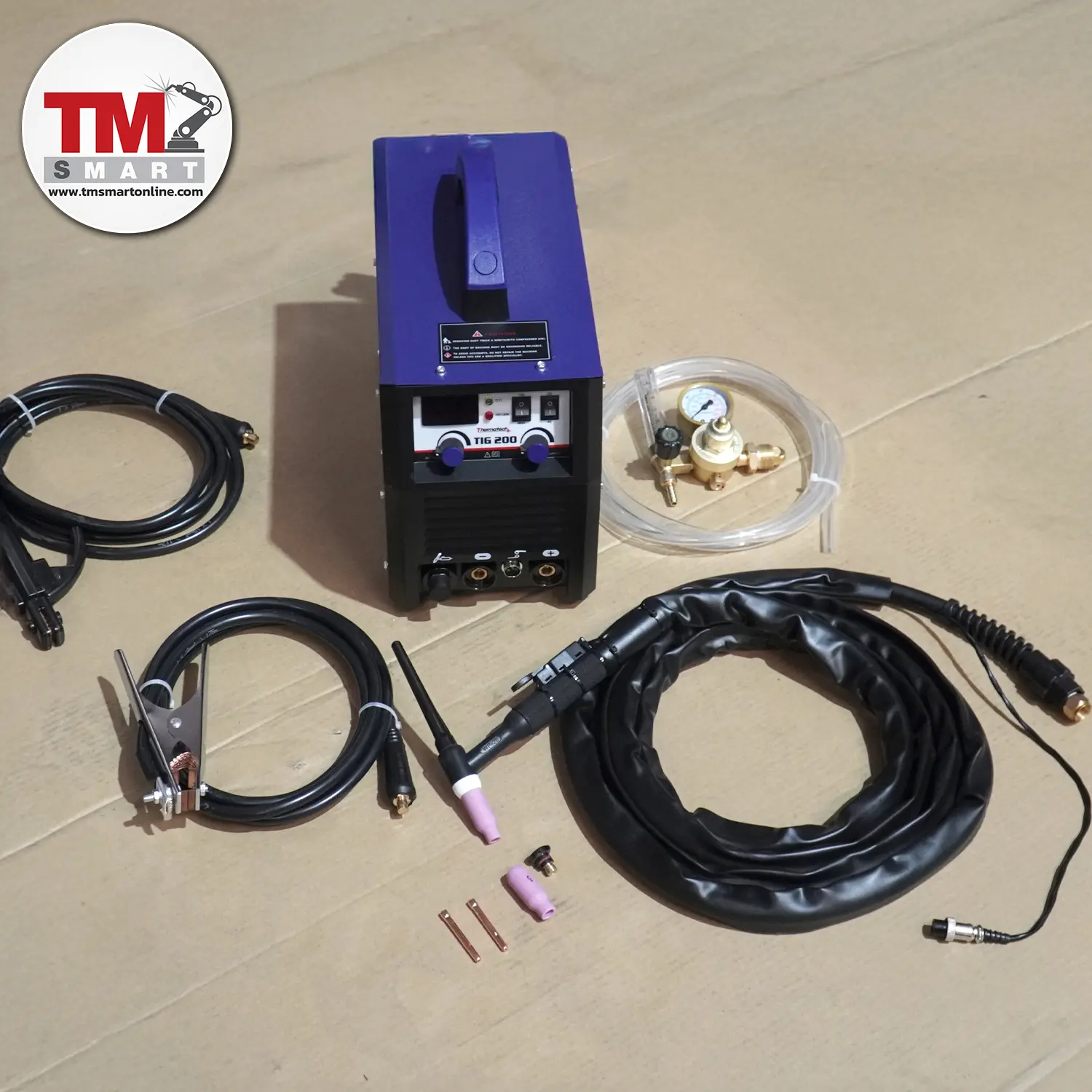 เครื่องเชื่อม TIG อาร์กอน อินเวอร์เตอร์ 200A ไฟบ้าน 1 เฟส